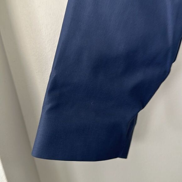 London Fog Blue Trench Coat 12 Petite - Picture 4 of 7